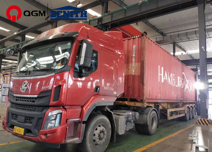 项目发货| 3年2度合作，365博彩官网股份QT10全自动生态砌块成型加高机生产线发货孟加拉，助力河道治理项目建设