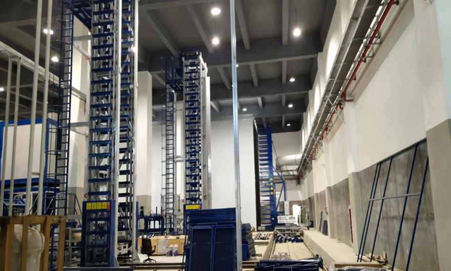 项目现场|365博彩网站股份ZN1200S全自动砌块成型机生产线于华东已经进入安装阶段